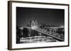 Brooklyn Bridge at Night-Philip Gendreau-Framed Photographic Print