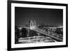 Brooklyn Bridge at Night-Philip Gendreau-Framed Photographic Print