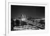 Brooklyn Bridge at Night-Philip Gendreau-Framed Photographic Print