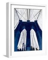 Brooklyn Bridge Blue-null-Framed Giclee Print