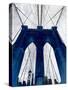 Brooklyn Bridge Blue-null-Stretched Canvas