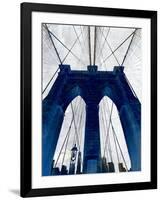 Brooklyn Bridge Blue-null-Framed Giclee Print