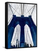 Brooklyn Bridge Blue-null-Framed Stretched Canvas