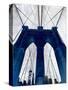 Brooklyn Bridge Blue-null-Stretched Canvas