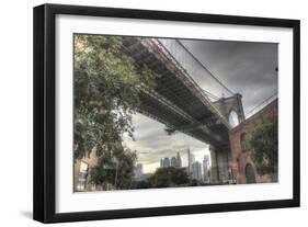 Brooklyn Bridge Brooklyn-Robert Goldwitz-Framed Giclee Print