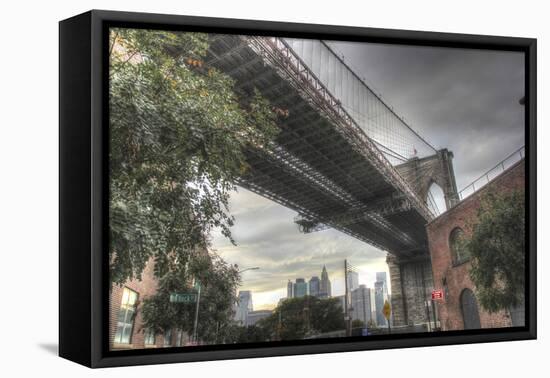 Brooklyn Bridge Brooklyn-Robert Goldwitz-Framed Stretched Canvas