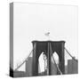 Brooklyn Bridge bw-Tracey Telik-Stretched Canvas