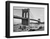 Brooklyn Bridge, c.1900-null-Framed Art Print