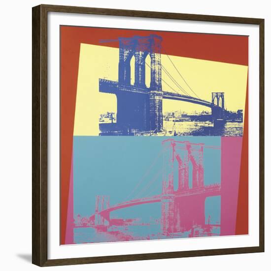 Brooklyn Bridge, c.1983-Andy Warhol-Framed Giclee Print