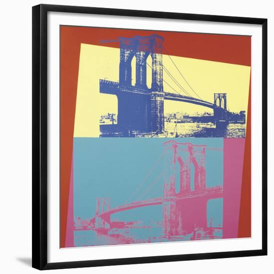 Brooklyn Bridge, c.1983-Andy Warhol-Framed Giclee Print