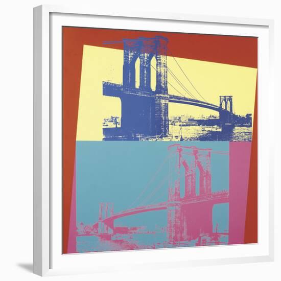 Brooklyn Bridge, c.1983-Andy Warhol-Framed Giclee Print