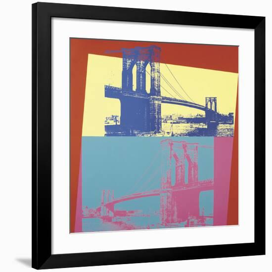 Brooklyn Bridge, c.1983-Andy Warhol-Framed Giclee Print