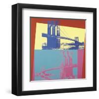 Brooklyn Bridge, c.1983-Andy Warhol-Framed Giclee Print