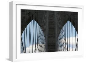 Brooklyn Bridge Cables-Robert Goldwitz-Framed Photographic Print