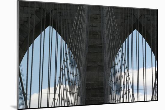 Brooklyn Bridge Cables-Robert Goldwitz-Mounted Photographic Print