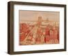 Brooklyn Bridge, circa 1883-R. Schwarz-Framed Premium Giclee Print