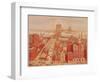 Brooklyn Bridge, circa 1883-R. Schwarz-Framed Premium Giclee Print