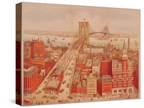 Brooklyn Bridge, circa 1883-R. Schwarz-Stretched Canvas