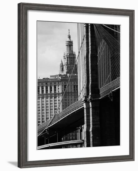 Brooklyn Bridge Civic Center, NYC-Jeff Pica-Framed Photographic Print