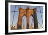 Brooklyn Bridge Direction Manhattan, New York City-Rainer Mirau-Framed Photographic Print