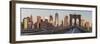 Brooklyn Bridge Direction Manhattan, New York City-Rainer Mirau-Framed Photographic Print