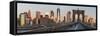 Brooklyn Bridge Direction Manhattan, New York City-Rainer Mirau-Framed Stretched Canvas