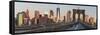 Brooklyn Bridge Direction Manhattan, New York City-Rainer Mirau-Framed Stretched Canvas