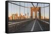 Brooklyn Bridge Direction Manhattan, New York City-Rainer Mirau-Framed Stretched Canvas