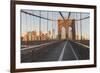 Brooklyn Bridge Direction Manhattan, New York City-Rainer Mirau-Framed Photographic Print