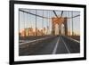 Brooklyn Bridge Direction Manhattan, New York City-Rainer Mirau-Framed Photographic Print