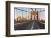 Brooklyn Bridge Direction Manhattan, New York City-Rainer Mirau-Framed Photographic Print