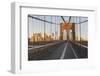 Brooklyn Bridge Direction Manhattan, New York City-Rainer Mirau-Framed Photographic Print