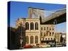 Brooklyn Bridge East Tower-null-Stretched Canvas