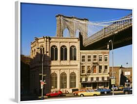 Brooklyn Bridge East Tower-null-Framed Photographic Print