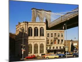 Brooklyn Bridge East Tower-null-Mounted Photographic Print