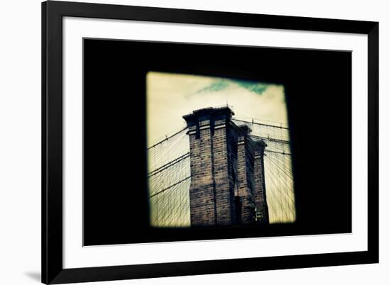 Brooklyn Bridge From Dumbo NYC-null-Framed Photo