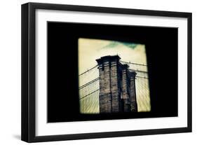 Brooklyn Bridge From Dumbo NYC-null-Framed Photo