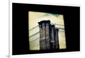 Brooklyn Bridge From Dumbo NYC-null-Framed Photo