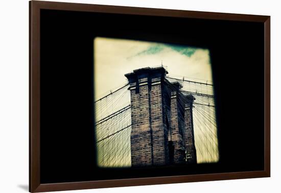 Brooklyn Bridge From Dumbo NYC-null-Framed Photo