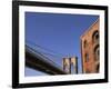Brooklyn Bridge from Empire-Fulton Ferry State Park-Rudy Sulgan-Framed Photographic Print