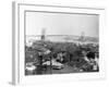 Brooklyn Bridge from Lower Manhattan, New York-J.J. Campbell-Framed Photographic Print