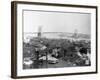 Brooklyn Bridge from Lower Manhattan, New York-J.J. Campbell-Framed Photographic Print