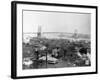 Brooklyn Bridge from Lower Manhattan, New York-J.J. Campbell-Framed Photographic Print