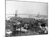 Brooklyn Bridge from Lower Manhattan, New York-J.J. Campbell-Mounted Photographic Print