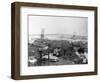 Brooklyn Bridge from Lower Manhattan, New York-J.J. Campbell-Framed Photographic Print