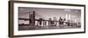 Brooklyn Bridge, Hudson River, New York City, New York State, USA-null-Framed Photographic Print