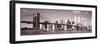 Brooklyn Bridge, Hudson River, New York City, New York State, USA-null-Framed Photographic Print