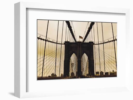 Brooklyn Bridge I-Erin Clark-Framed Art Print