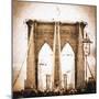 Brooklyn Bridge II - In the Style of Oil Painting-Philippe Hugonnard-Mounted Giclee Print