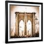 Brooklyn Bridge II - In the Style of Oil Painting-Philippe Hugonnard-Framed Giclee Print